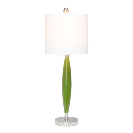 All The Rages Elegant Designs Needle Stick Table Lamp, Green LT3308-GRN